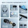 Portronics Harmonics Z7 with 40Hrs Playback, Gaming Mode, Water Resistant, Fast Charging Bluetooth  (Black, In the Ear) - Image 5