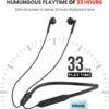 Portronics Harmonics Z5 Wireless Neckband, 33Hrs Playtime, Double EQ Mode, Fast charging Bluetooth  (White, In the Ear) - Image 3