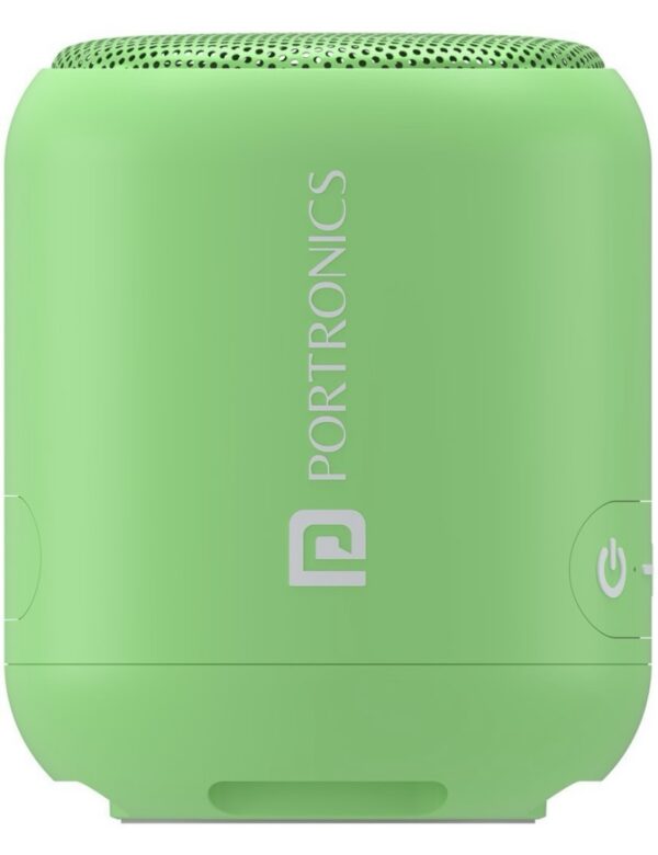 Portronics SoundDrum 1 10W TWS Portable Speaker, Inbuilt-FM & Type C Charging 10 W Bluetooth Speaker  (Green, Mono Channel)