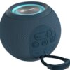 Portronics Resound Wireless with LED Lights, In-built FM Radio 5 W Bluetooth Speaker  (Blue, Black Stereo Channel) - Image 2