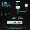 Portronics 10000 mAh 22.5 W Wireless Power Bank  (Light Blue, Lithium Polymer, Fast Charging for Mobile) - Image 3