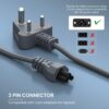 portronics 350w Laptop Power Cable - Image 3